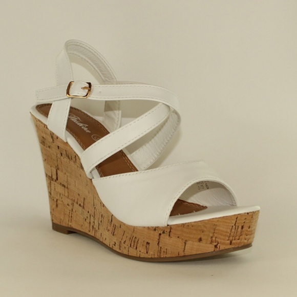 Wedge Sandals from Fashion Focus - Super-2 White - Picture 2 of 2